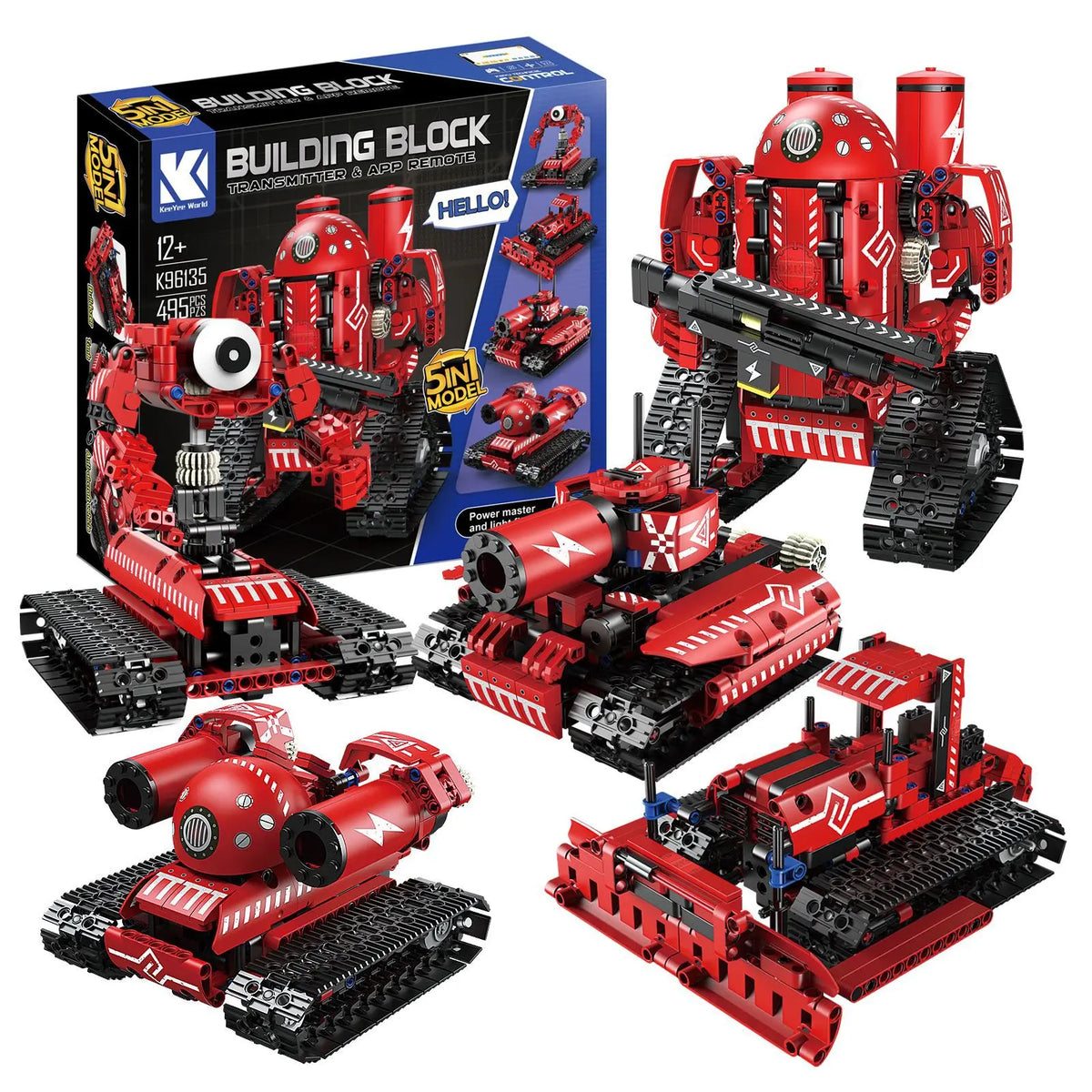 JIMITU Intelligent Robot Building Blocks - APP Remote Control Set