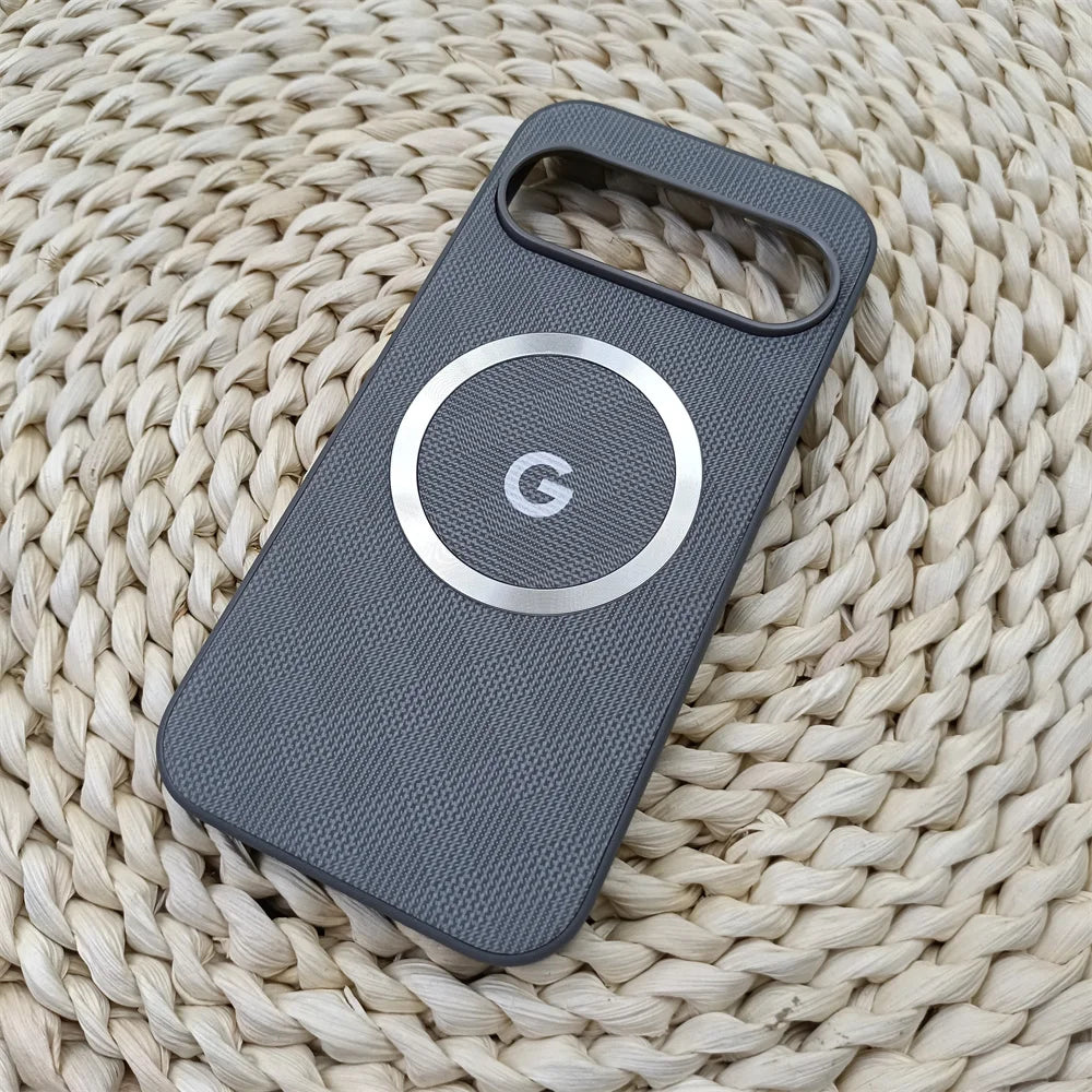 Grid Pattern Magnetic Case for Google Pixel 9/10 - Durable & Wireless