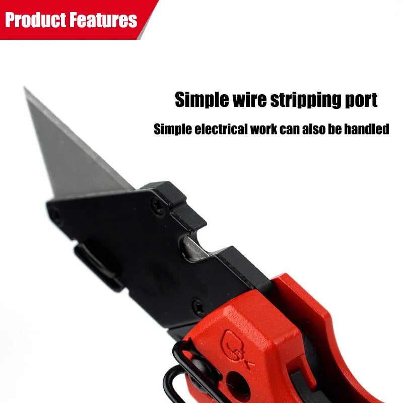 Milwaukee 6-in-1 Folding Utility Knife - Versatile & Durable
