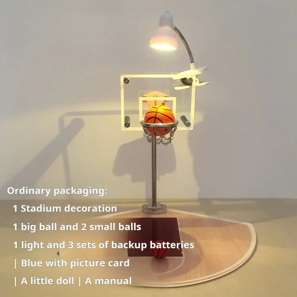 Mini Basketball Rack Nightlight Gift for Sports Enthusiasts