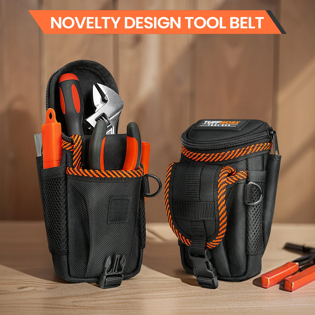 Versatile Mini Tool Pouch with Belt Clip for Easy Organization