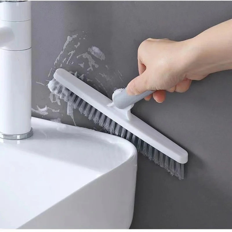 Effortless Floor Brush for Tile Corners & Crevices - No Dead Space