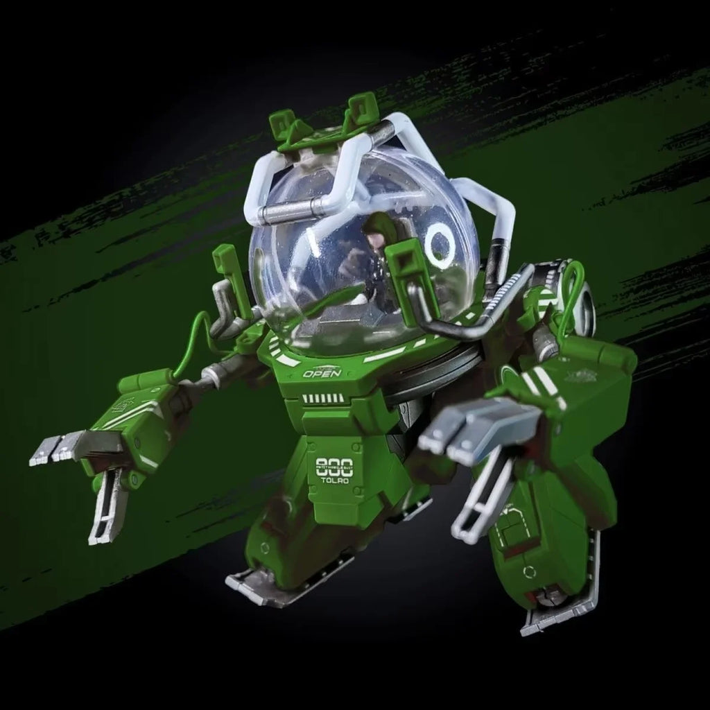 Hg 1/144 Tolro-800 Construction Robot Model Action Figure - Army Green