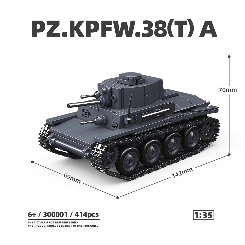 MOC Military Classic Kübelwagen & Sd.Kfz.2 Building Block Set