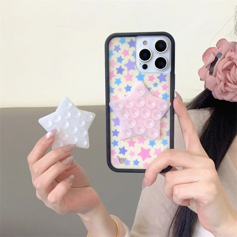 Star-Shaped Suction Cup Mobile Phone Holder - Strong & Versatile