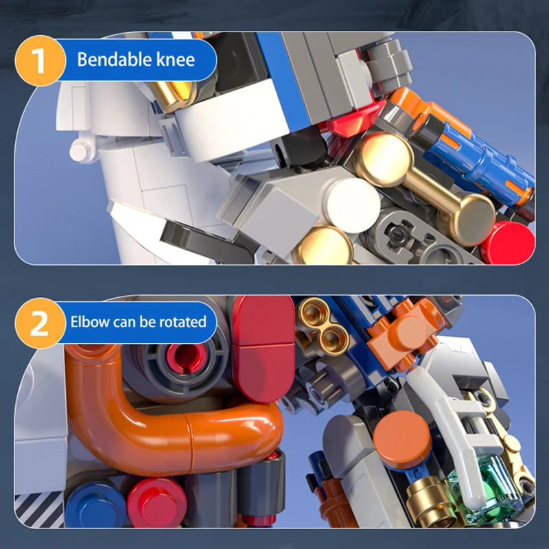 MOC Astronaut Building Blocks - Creative DIY Space Model Set