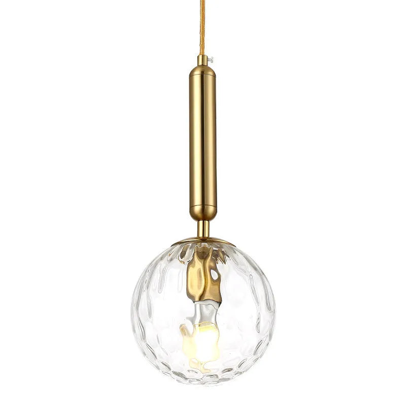 Nordic Modern Glass Pendant Lamp for Bedroom & Living Room