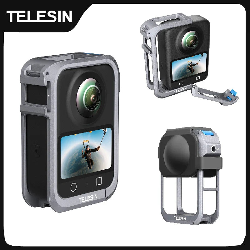 TELESIN Aluminum Alloy Cage for DJI OSMO 360 - Ultimate Protection