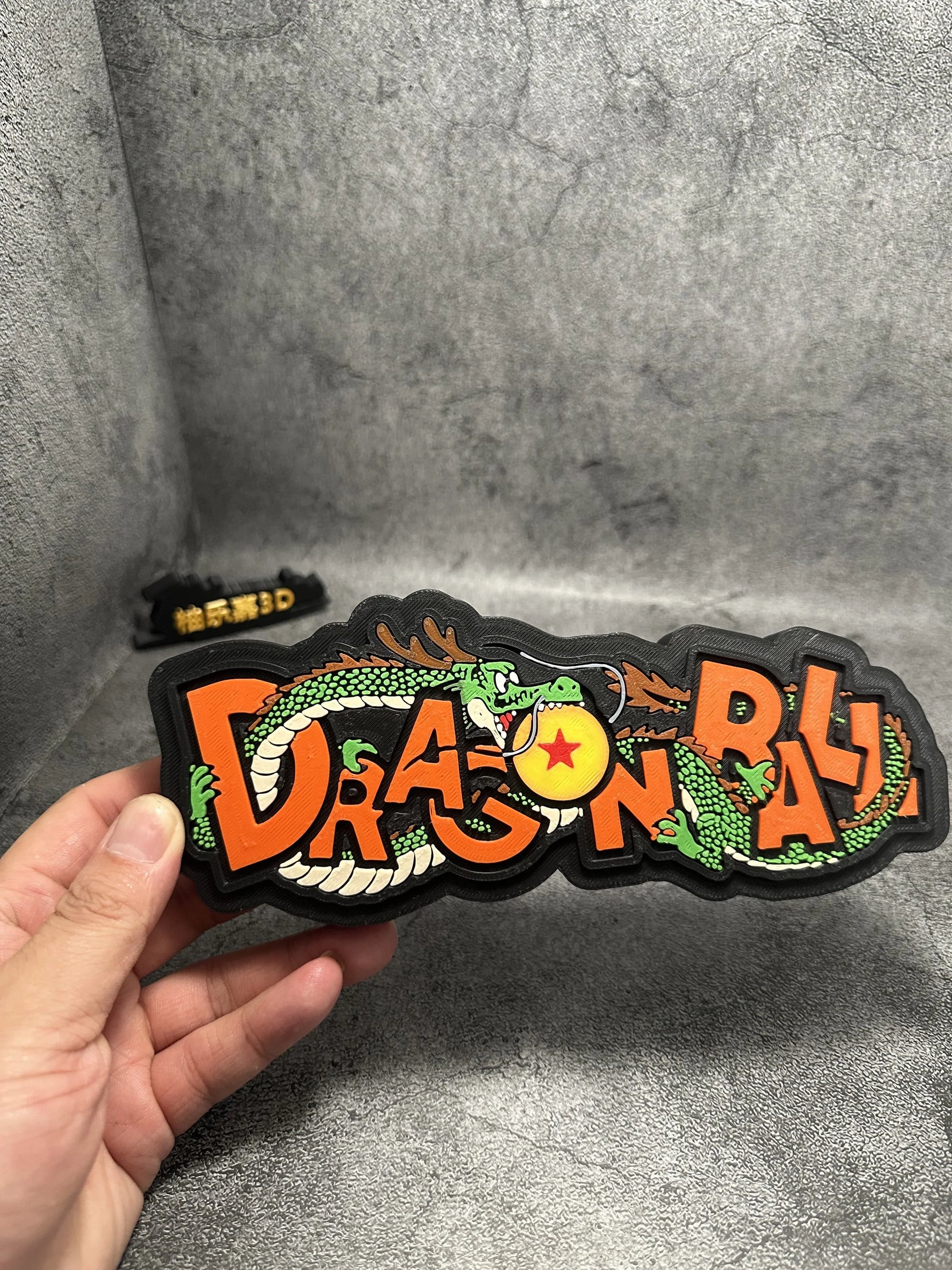 Dragon Ball Super 3D Printed Logo Sign - Handmade Ornament & Display