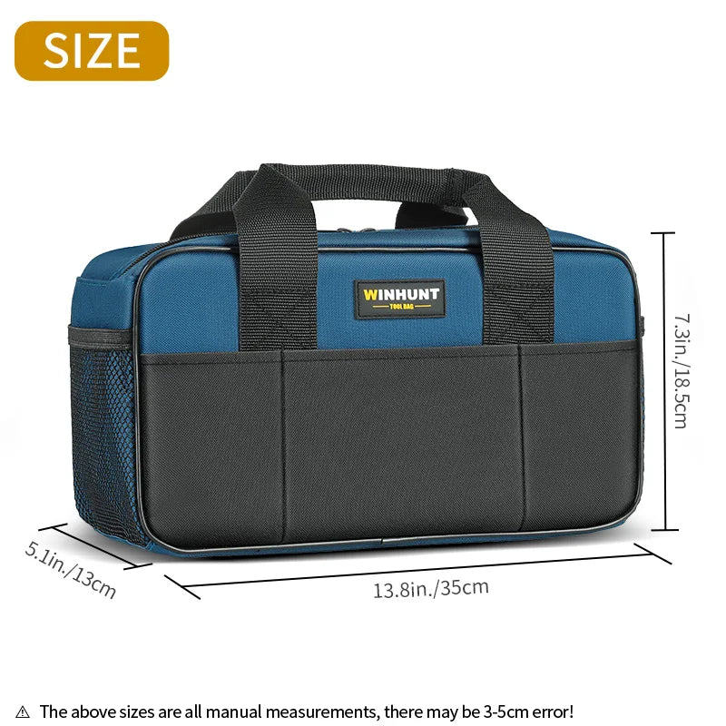 WINHUNT Heavy Duty Tool Bag Organizer - 14" Wide Mouth Tote