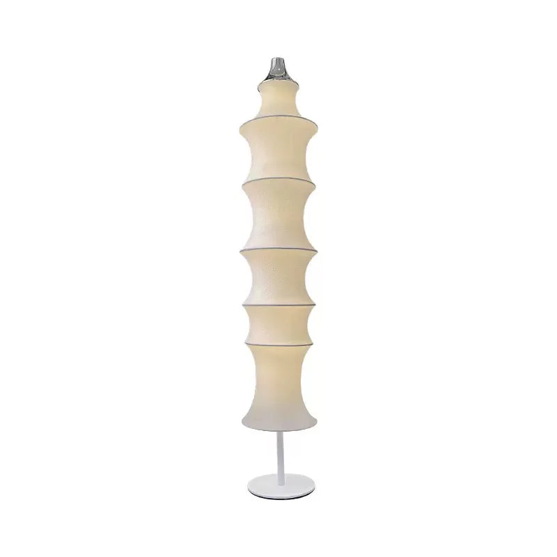 Elegant Modern Silk Art Floor Lamp - LED Lighting for Stylish Decor