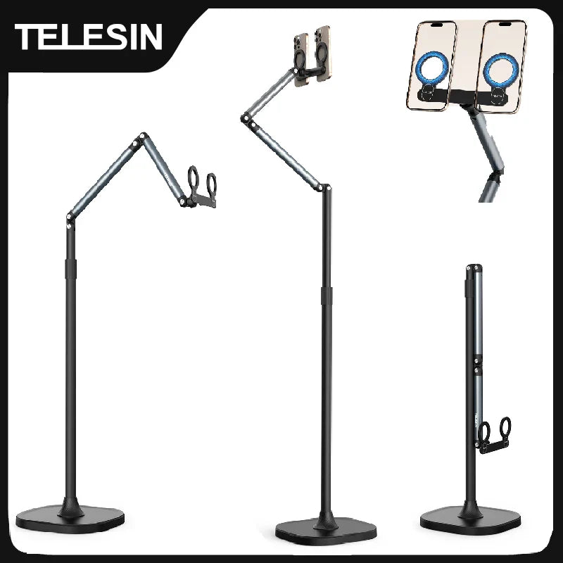 TELESIN Magnetic Phone Stand - Adjustable for Perfect Streaming