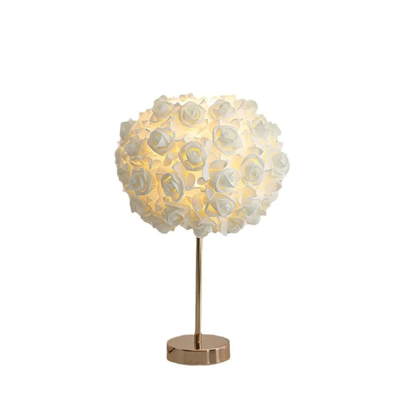 Romantic Rose Table Lamp for Elegant Bedroom Ambiance