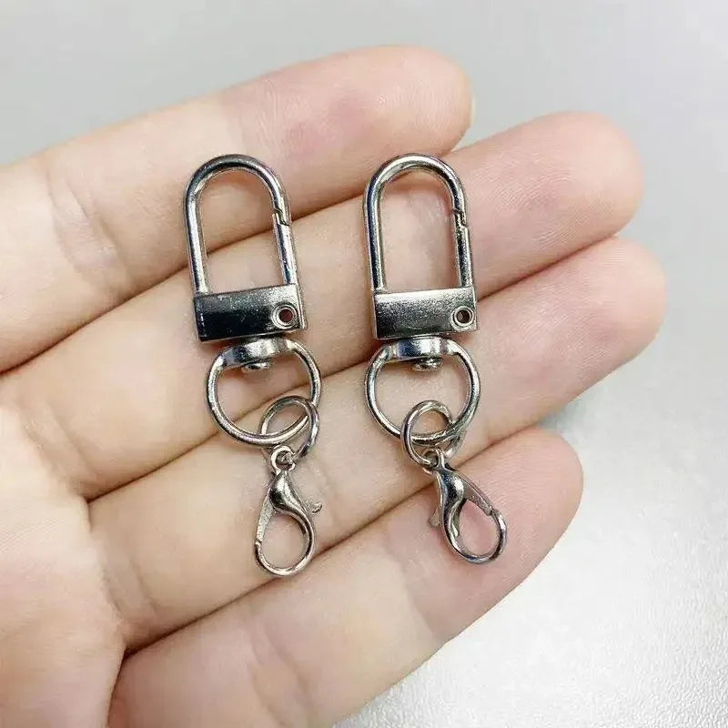 Vibrant Keyring Lobster Clasps with Chains for DIY Jewelry Making