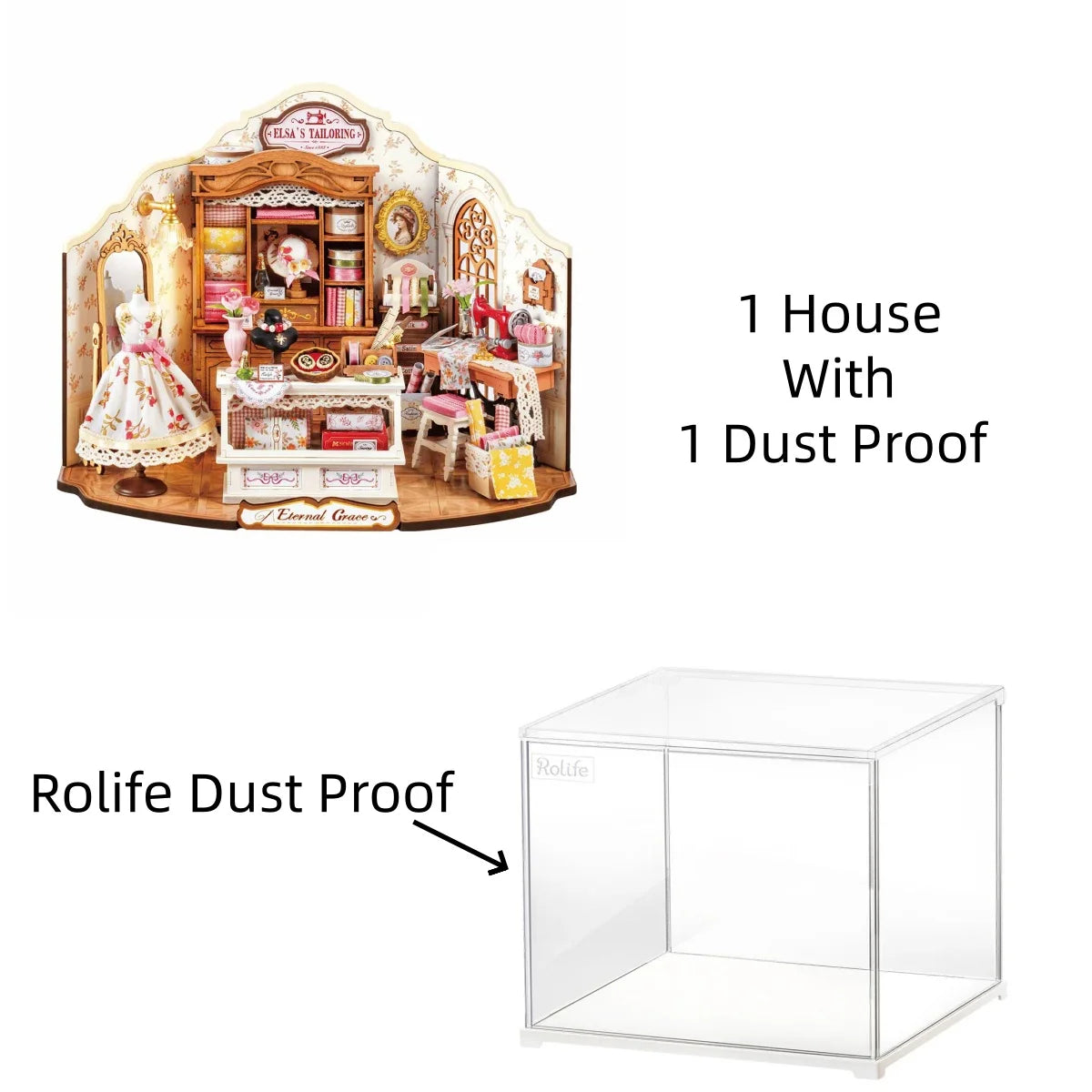 Robotime Elsa's Victorian Tailoring DIY Miniature House Kit