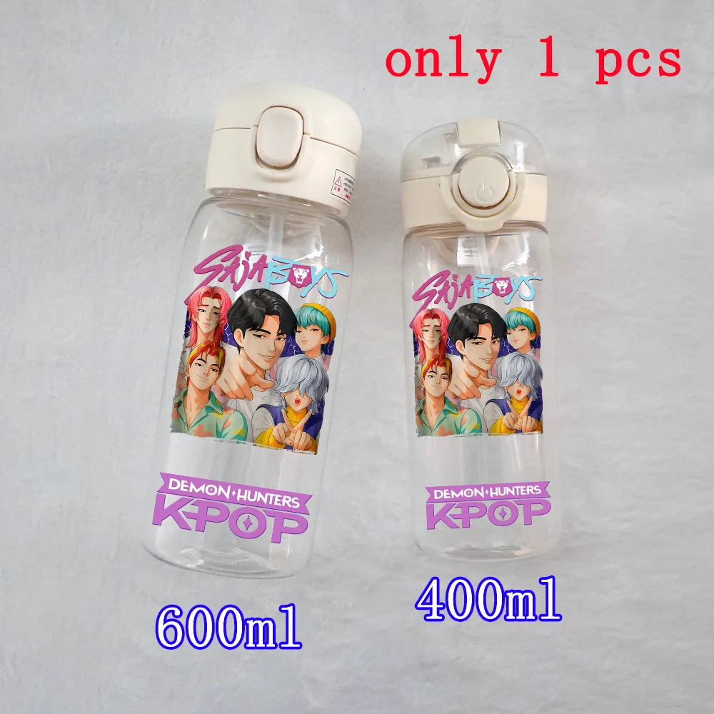 K-Pop Large Capacity Water Bottle - 400ML to 600ML for Fans
