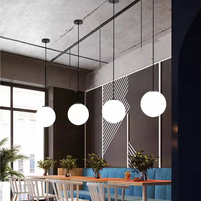 Modern Globe Glass Pendant Light - Stylish Chandelier for Home