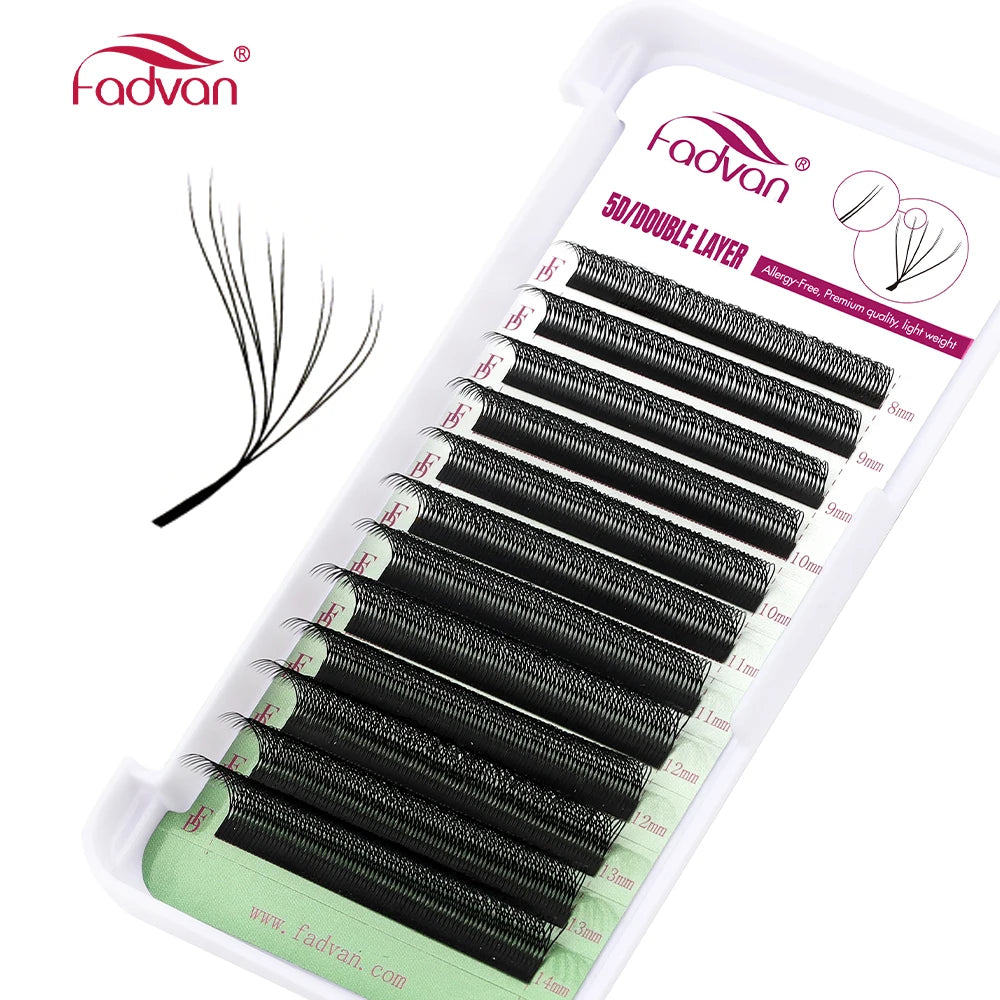 FADVAN 3D/4D/5D W Shaped Eyelash Extensions - Natural Softlight Volume