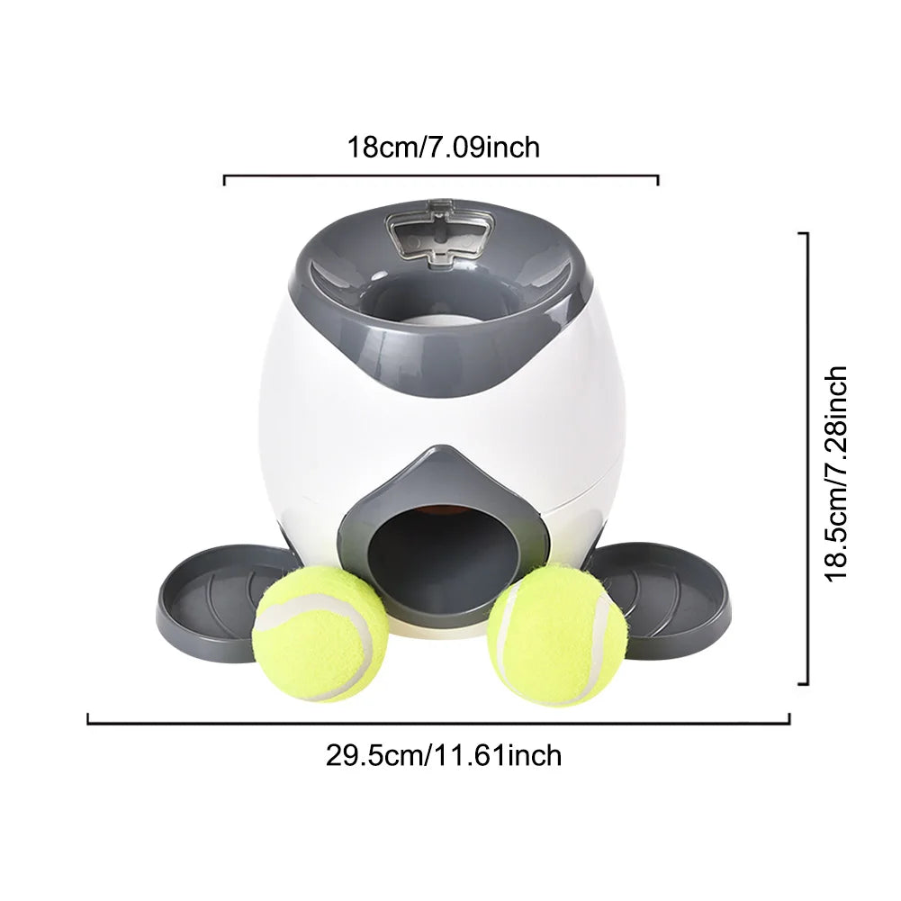 Interactive Dog Ball Launcher & Treat Dispenser for Small Dogs