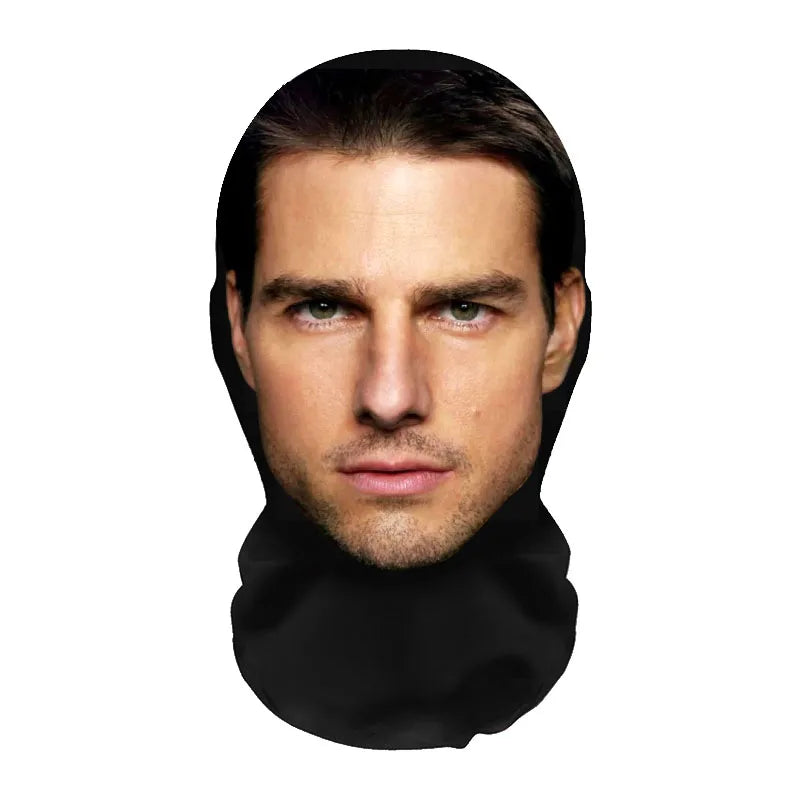 Funny 3D Printed Full Face Mask - Celebrity Costume Balaclava