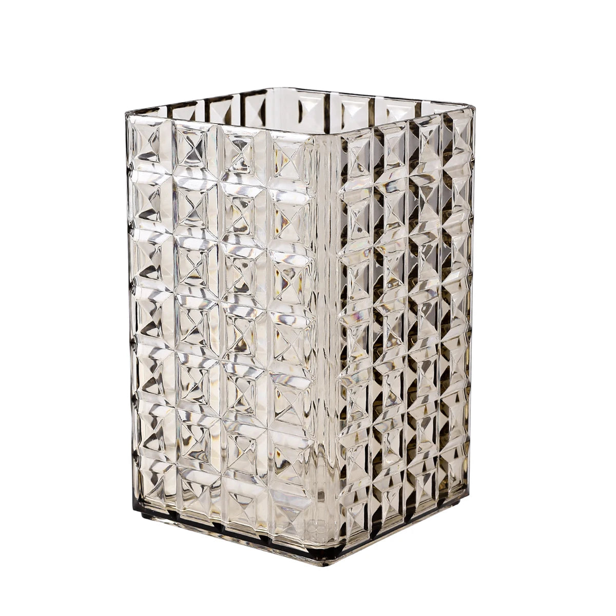 Clear Plastic Makeup Brush Holder - Stylish Organizer