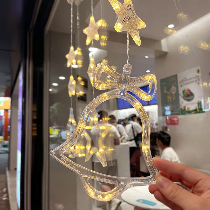 Festive Suction Cup Christmas Lights - Perfect Holiday Window Decor
