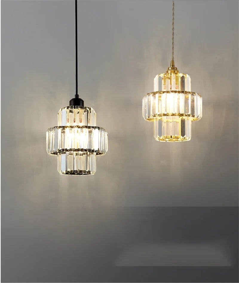Luxury Crystal Chandelier - Modern LED Pendant Light for Dining Room