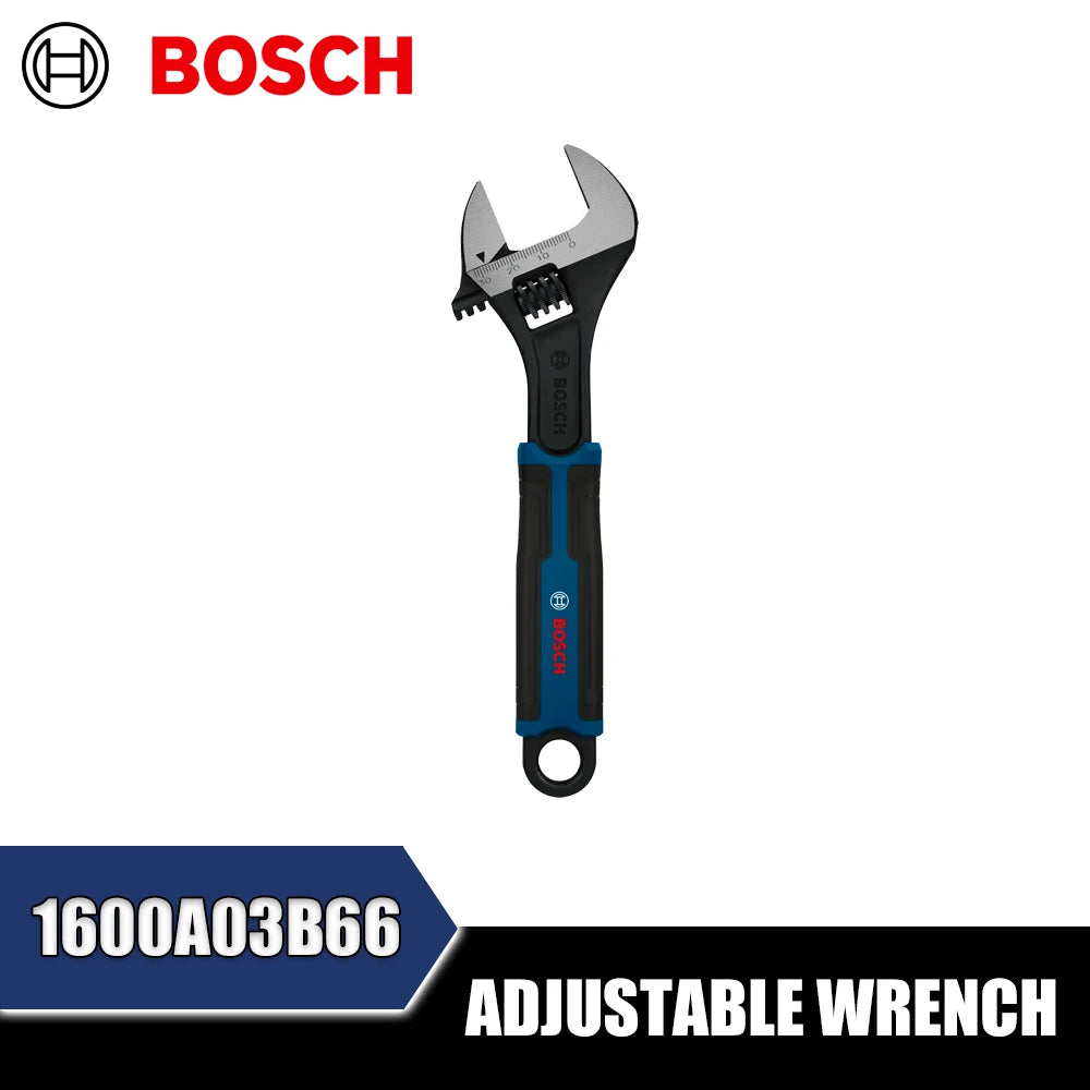 BOSCH Adjustable Wrench Set – 6, 8, 10, 12 Inch Hand Tools