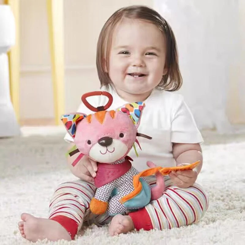 Plush Stuffed Rattle Toys for Infants - Hanging Animal Mobile