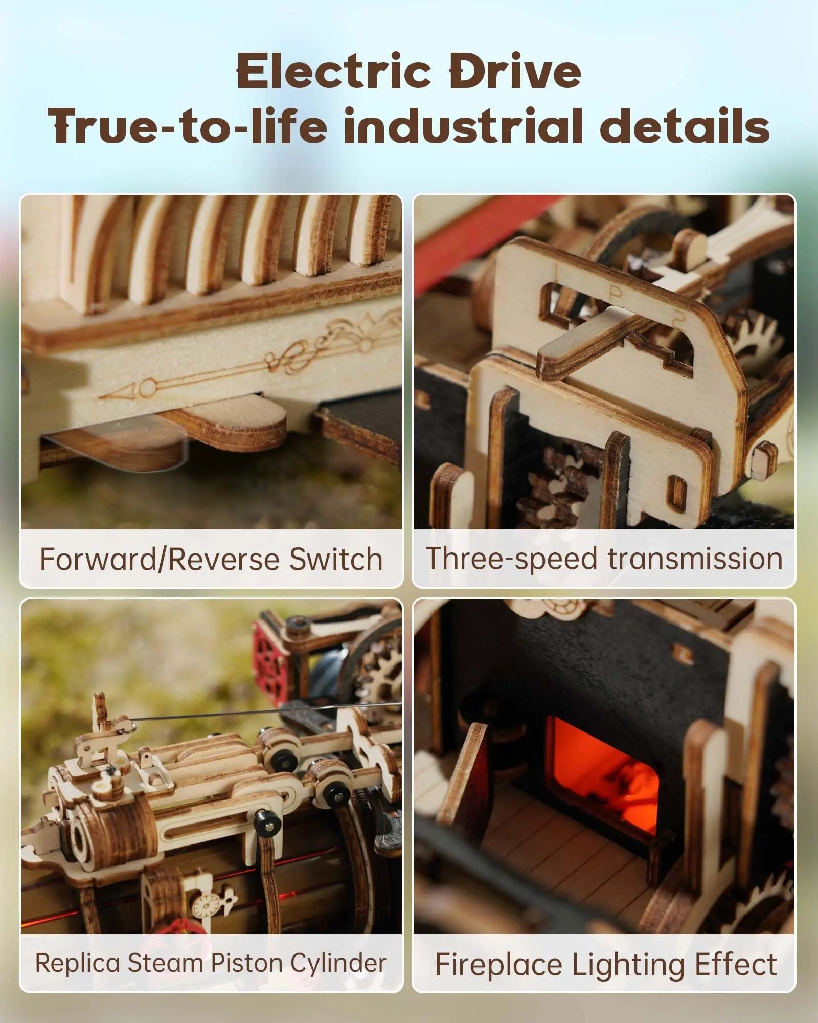 Robotime Rokr 3D Wooden Tractor Model - Engaging Puzzle for Adults