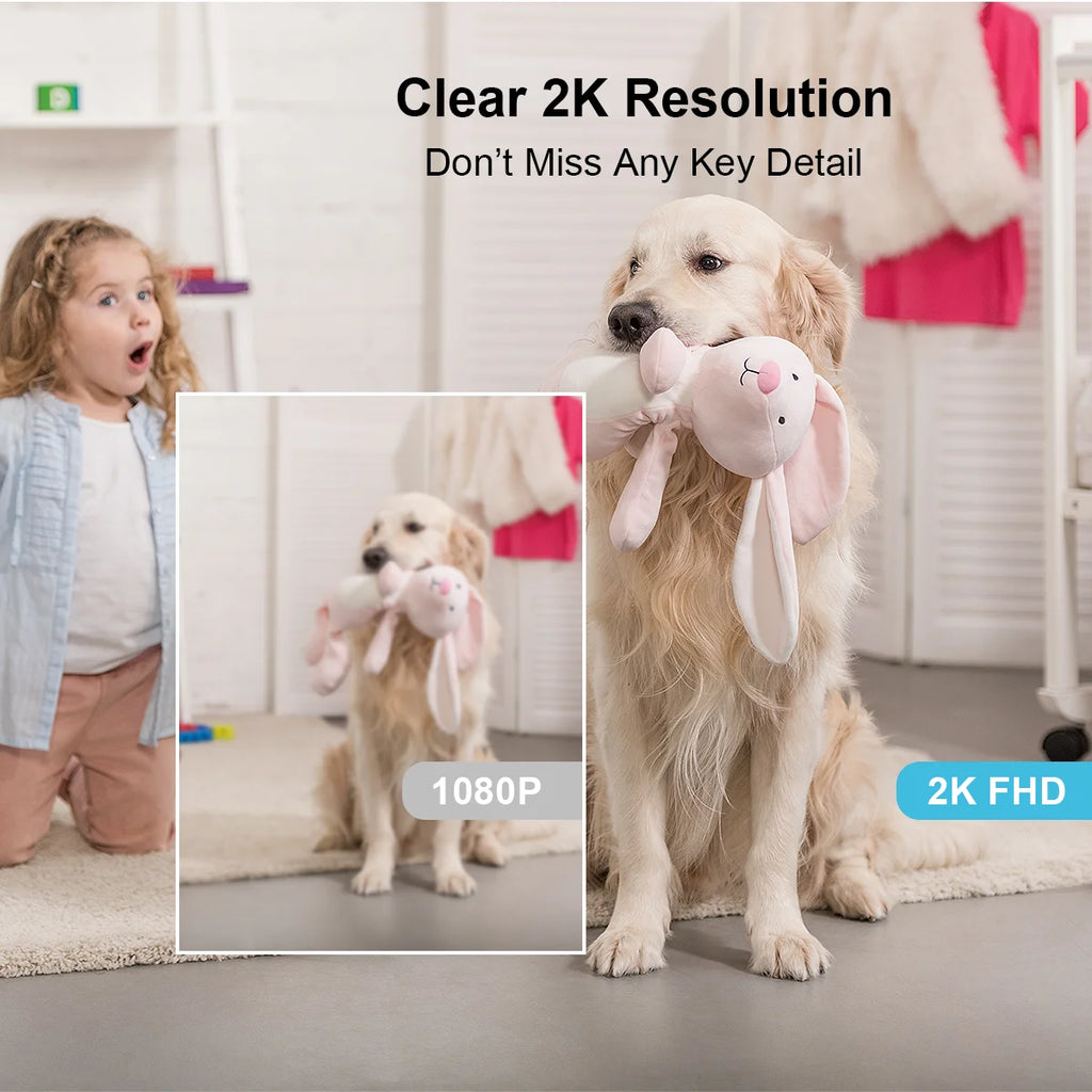 GENBOLT 2K WiFi Security Camera | Pan & Tilt Motion Detection