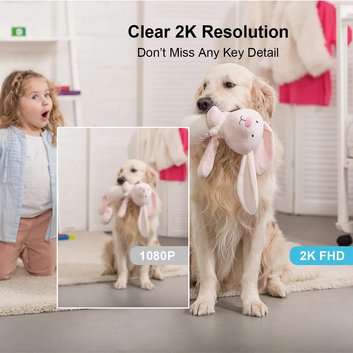 GENBOLT 2K WiFi Security Camera | Pan & Tilt Motion Detection