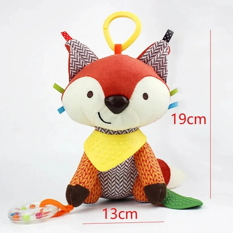 Plush Baby Rattle Toys for Stroller & Bed Mobile - Ideal for Infants