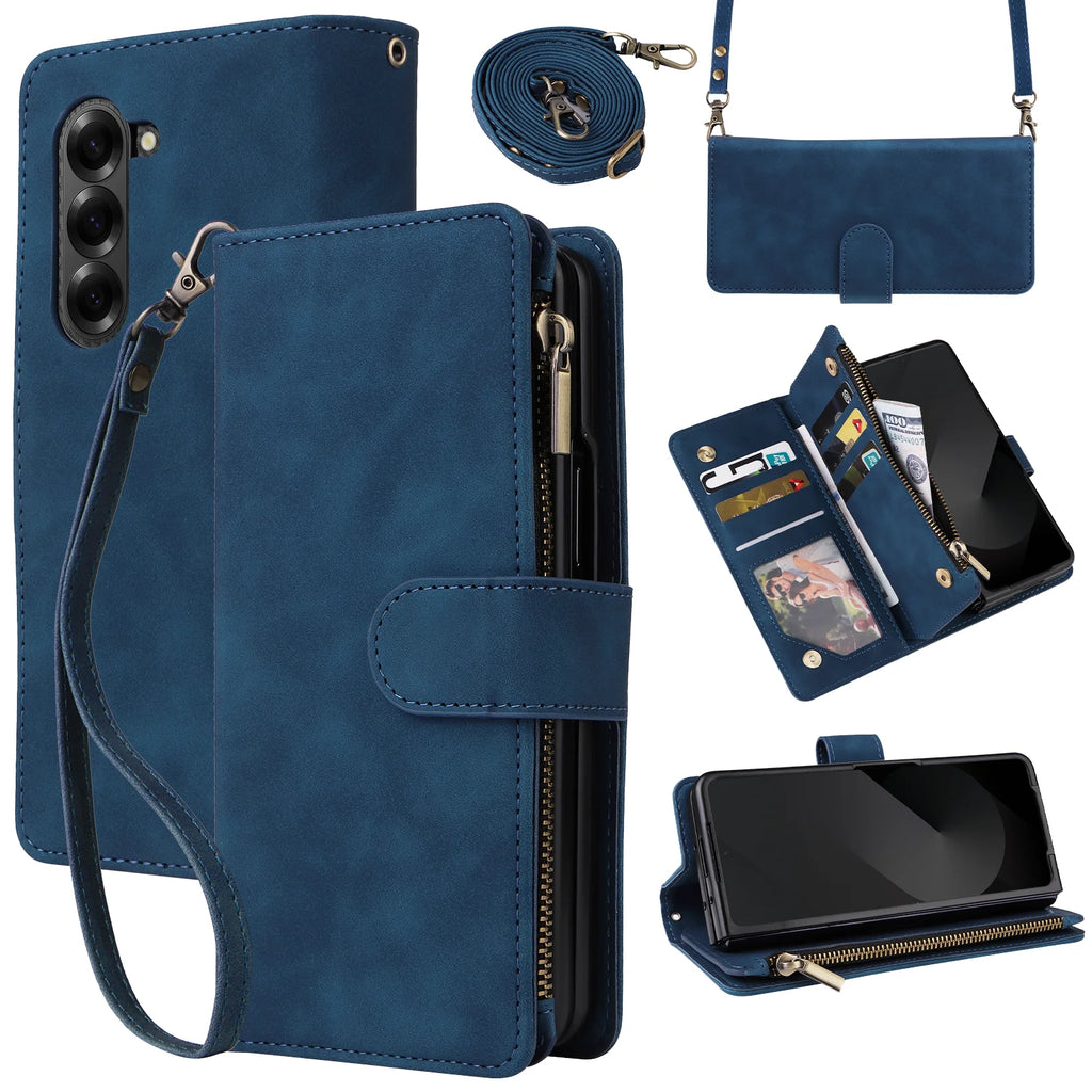 Stylish Premium Leather Wallet Case for Samsung Galaxy Z Fold