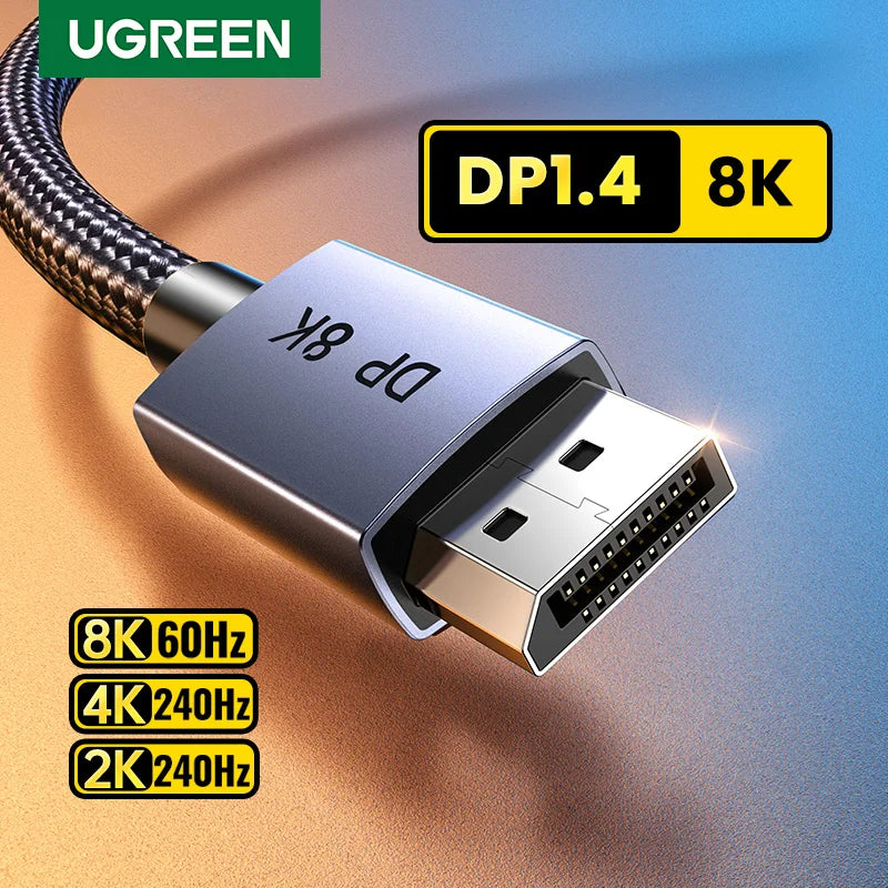 UGREEN 8K DisplayPort 1.4 Cable - Ultimate Gaming Performance