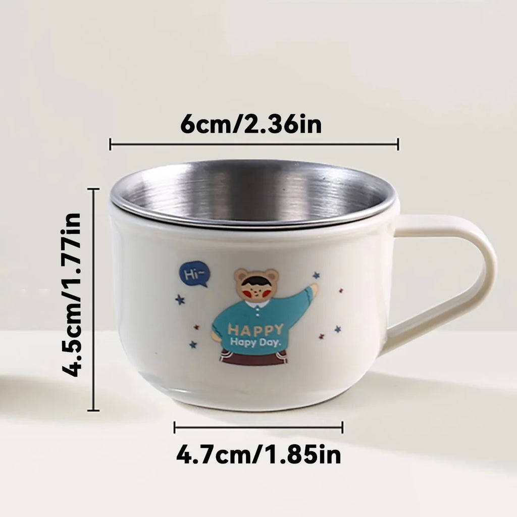 Double Wall Stainless Steel Kids Coffee Tumbler Cup