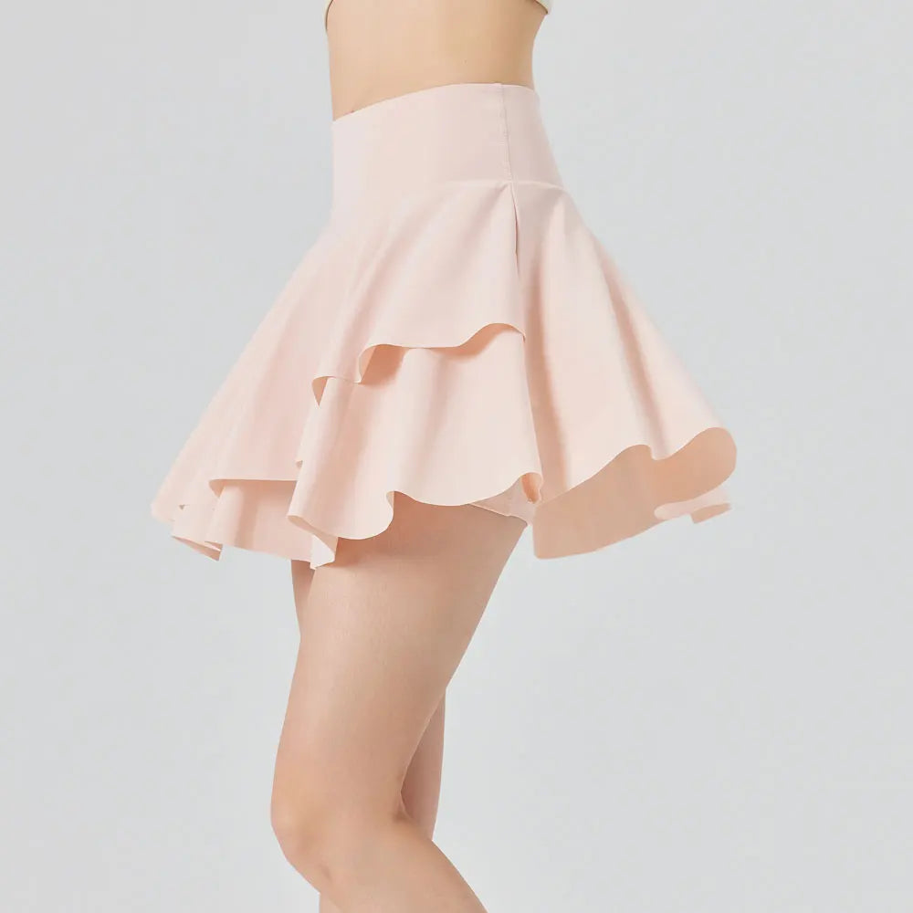 STOWN Women's High-Waisted Pleated Tennis Skirt - Sun Protection & Style