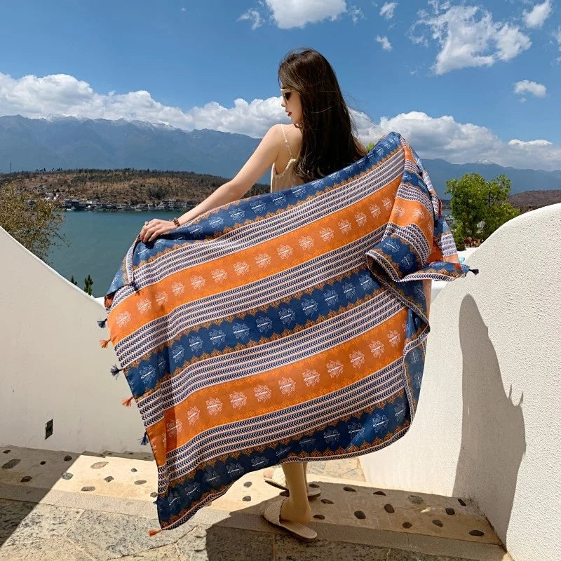 28 Stylish Travel Beach Shawls | 90x180cm Sunscreen Scarfs for Women