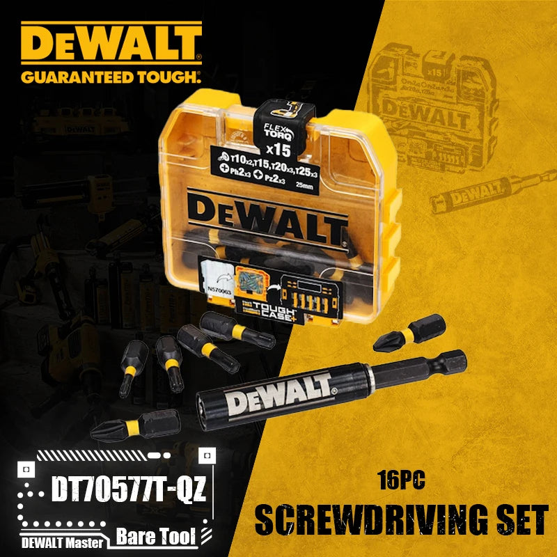 DEWALT 16PC Extreme FLEXTORQ Screw Driving Set - Durable & Efficient
