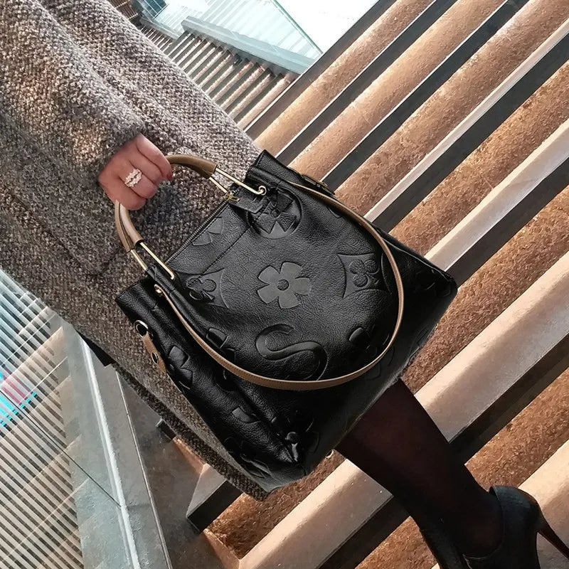 Trendy Large Capacity Crossbody Bucket Handbag for Women