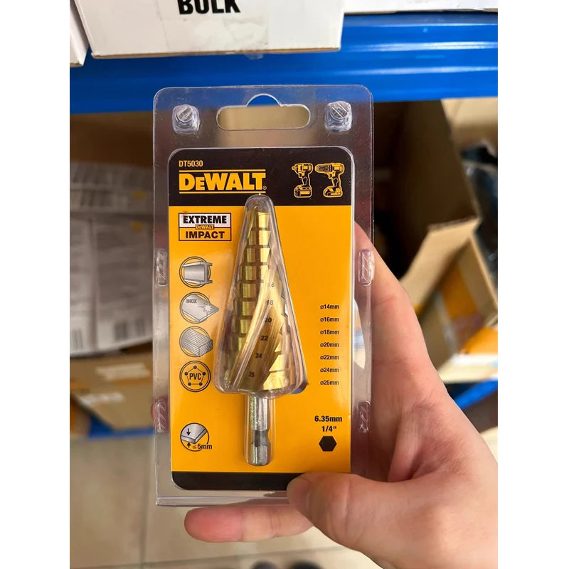 DEWALT Titanium Step Drill Bit Set - Impact Hex, Durable Metal Tool