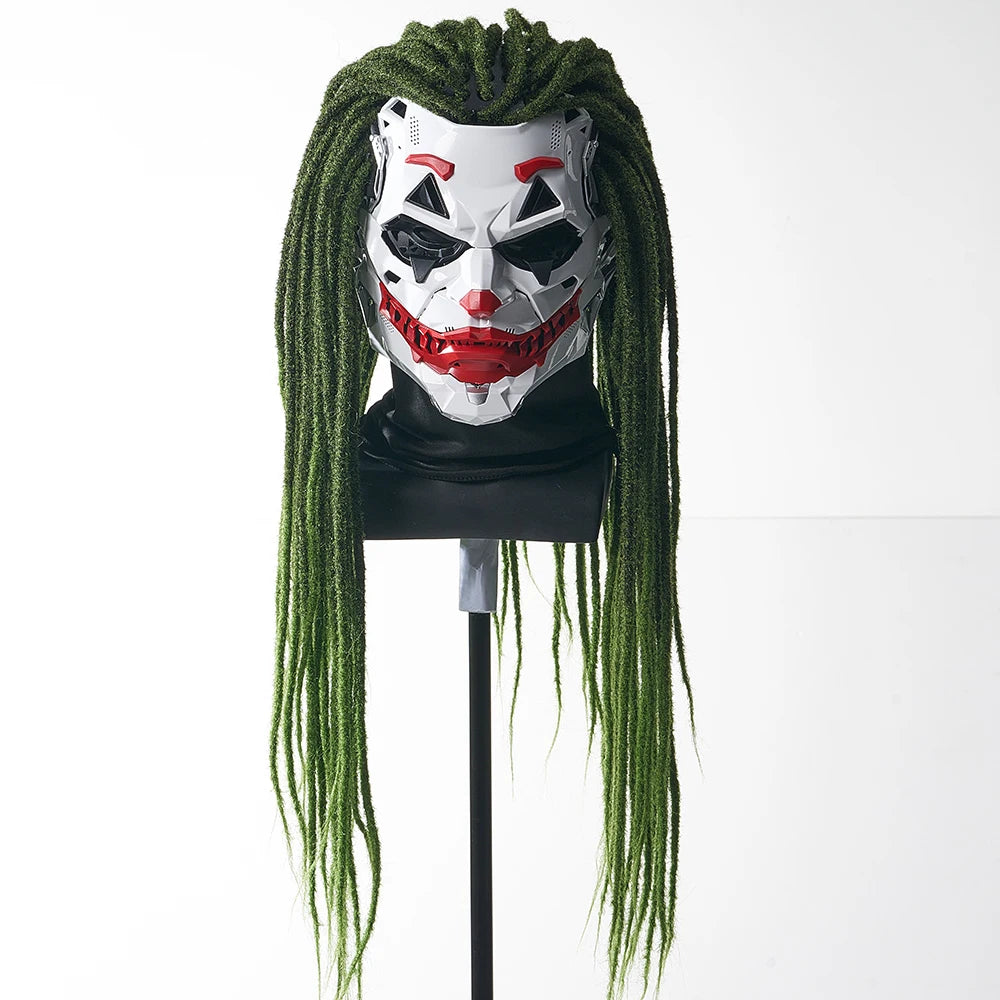 Geometric Joker Mask for Cosplay & Halloween - 2D Design
