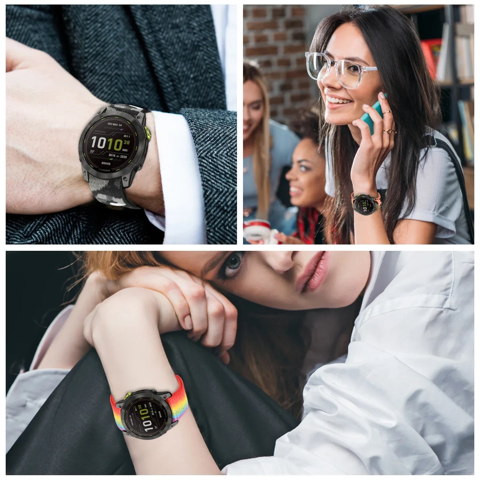 Durable Nylon Watch Band for Garmin Fenix & Epix 22/26mm