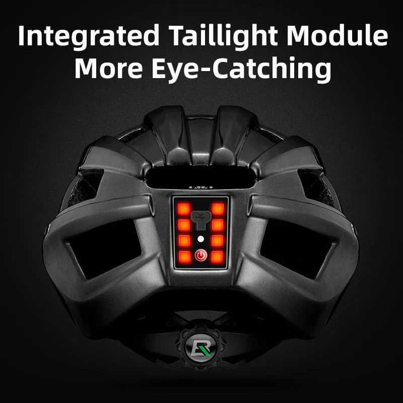ROCKBROS Ultralight USB Rechargeable Cycling Light Helmet