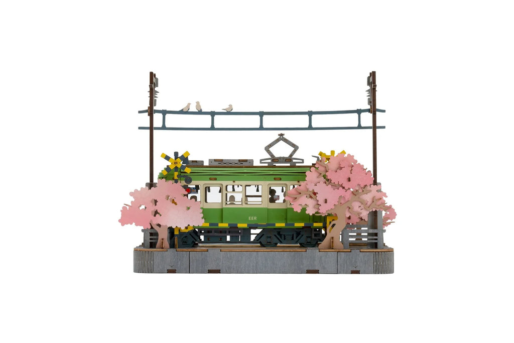 Robotime Sakura Journey 3D Wooden Puzzle Car - Creative Eco-Friendly Fun