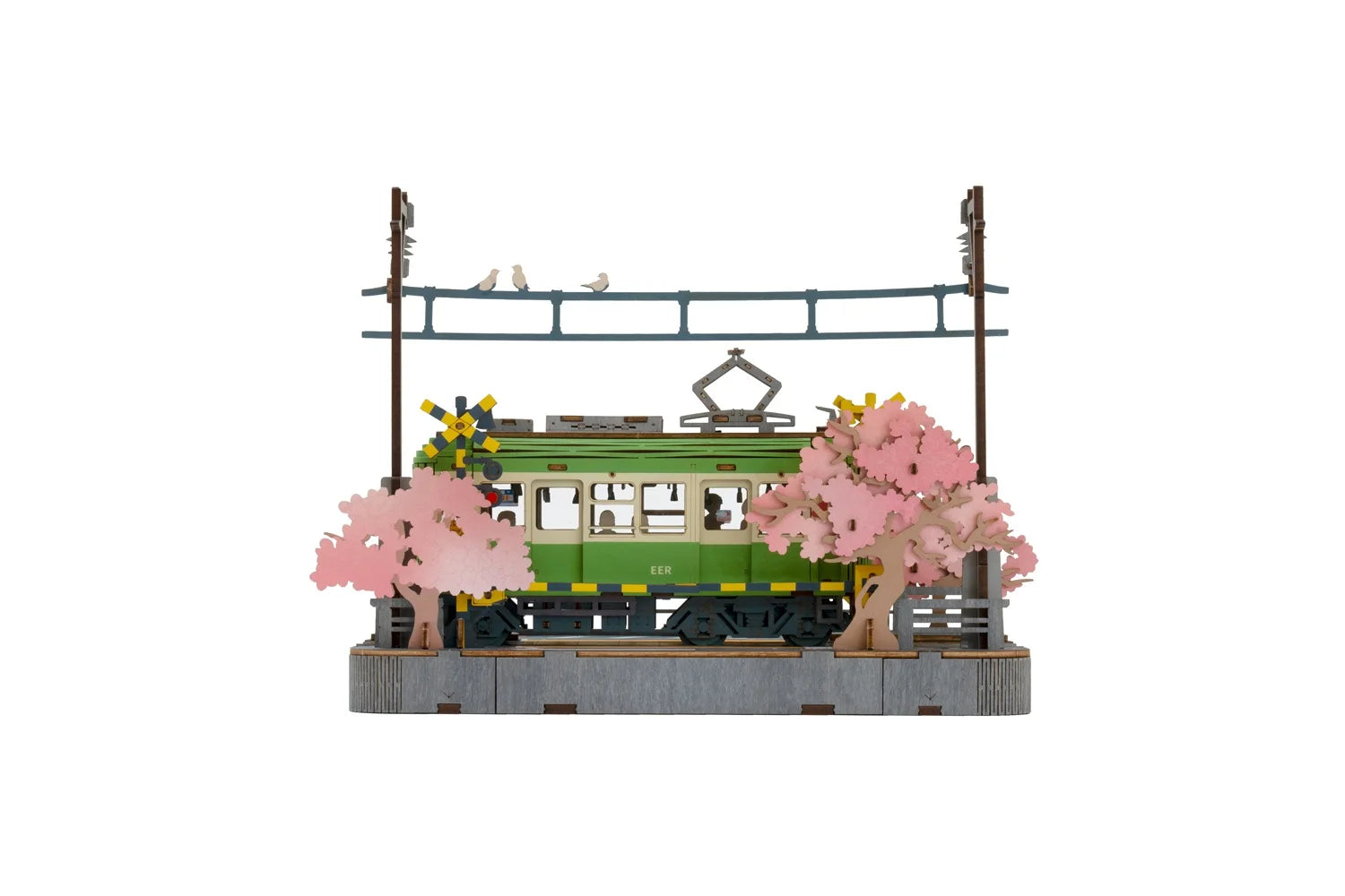Robotime Sakura Journey 3D Wooden Puzzle Car - Creative Eco-Friendly Fun