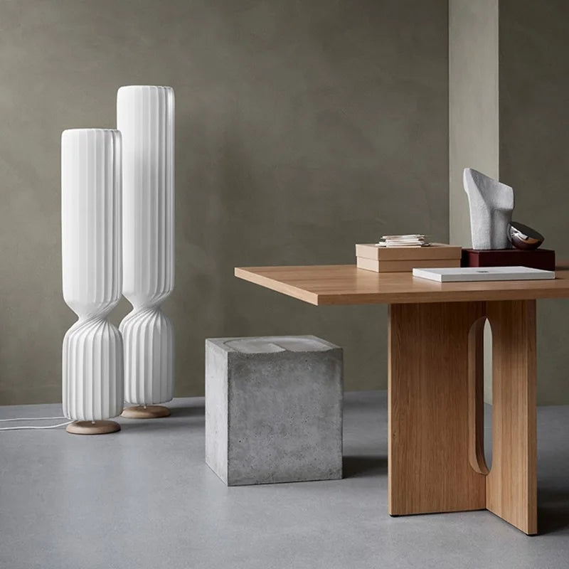 Nordic Modern PVC Twist Floor Lamp for Elegant Home & Office Decor