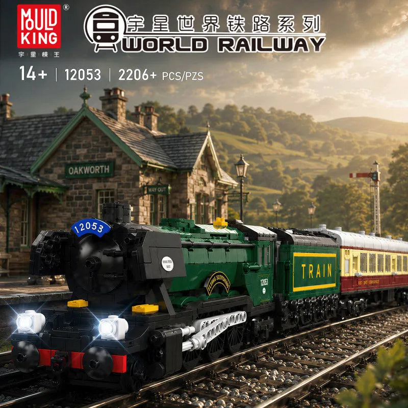 2206 Pcs Classic Scottish Train Building Blocks - Creative Desktop Toy