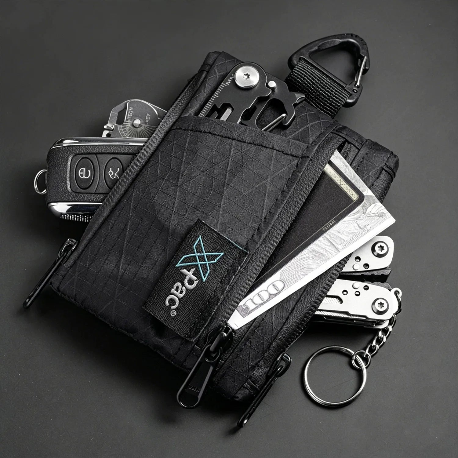 Durable Waterproof X-Pac Card Holder & Earbuds Organizer Pouch