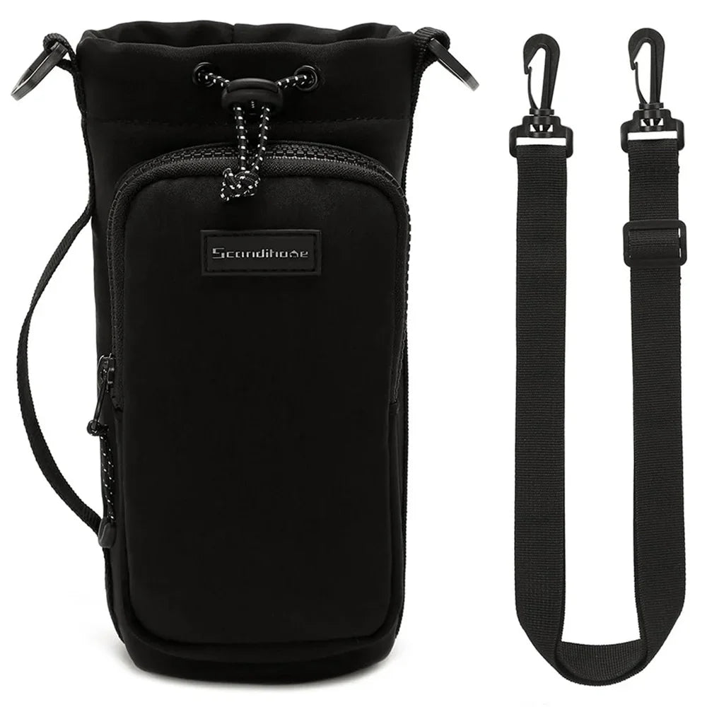 Adjustable Portable Water Bottle Sleeve for Hiking & Gym - Crossbody Bag